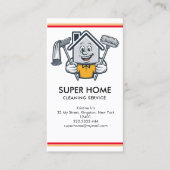 Schoonmaakbedrijf Huis Diensten Visitekaartje (Voorkant)