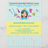 Schoonmaakbedrijf Janitorial Tickets Adverteren Flyer (Achterkant)