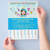 Schoonmaakbedrijf Janitorial Tickets Adverteren Flyer (Hand)