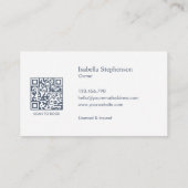 Schoonmaakbedrijf Modern QR-code Visitekaartje (Achterkant)