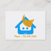 Schoonmaakbedrijf Schoonmaken koffiehuis Visitekaartje (Achterkant)