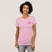 Schoonmaakbedrijf shirt met roze zeepbellen logo (Voorkant volledig)