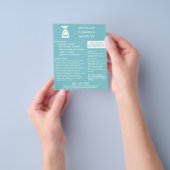 Schoonmaakbedrijf Spuitfles Aqua Blauw Flyer (Hand)