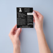 Schoonmaakbedrijf Spuitfles Zwart Flyer (Hand)