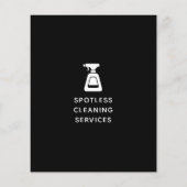 Schoonmaakbedrijf Spuitfles Zwart Flyer (Achterkant)