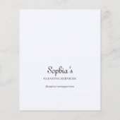 Schoonmaakbedrijf Vintage Script Foto Lavendel Flyer (Achterkant)