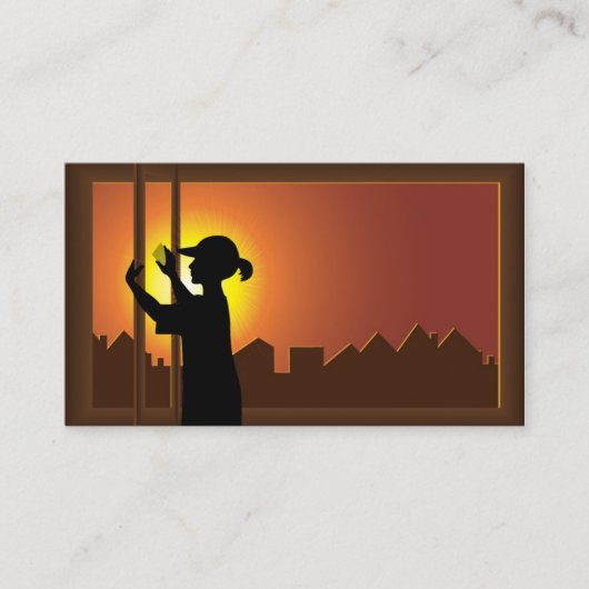 Schoonmaakbedrijf Visitekaartje (Voorkant)