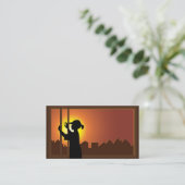 Schoonmaakbedrijf Visitekaartje (Staand voorkant)