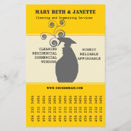 Schoonmaakbedrijf voor huishoudelijke ramen flyer