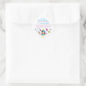 Schoonmaakbedrijven en hun diensten Schoonmaakster Ronde Sticker (Tas)