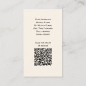 Schoonmaakbedrijven QR-code Visitekaartje (Achterkant)