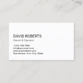 Schoonmaakbenodigdheden Maid Service Moderne Blauw Visitekaartje (Achterkant)