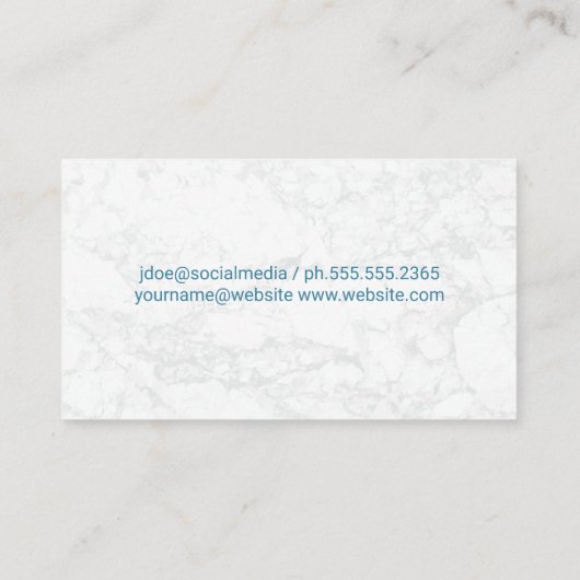 schoonmaakbenodigdheden visitekaartje (Achterkant)