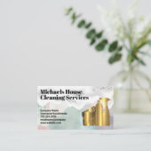 schoonmaakbenodigdheden | zeep visitekaartje (Staand voorkant)
