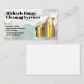 schoonmaakbenodigdheden | zeep visitekaartje (Voorkant / Achterkant)