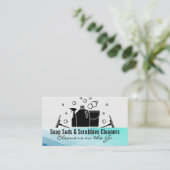 schoonmaakbenodigdheden | Zeepbellen Visitekaartje (Staand voorkant)