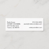 Schoonmaakbeurt waterspuiggen mini visitekaartje (Achterkant)