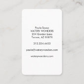 Schoonmaakbeurt waterspuiggen visitekaartje (Achterkant)