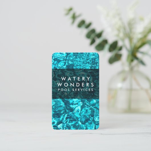 Schoonmaakbeurt waterspuiggen visitekaartje (Staand voorkant)