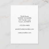 Schoonmaakbeurt waterspuiggen visitekaartje (Achterkant)