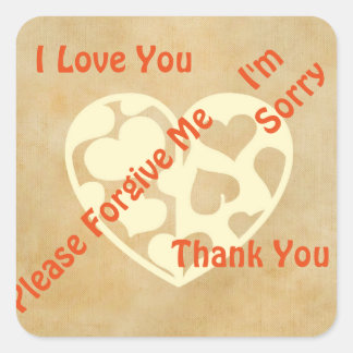 Schoonmaakbeurten voor Ho'oponopono Vierkante Sticker