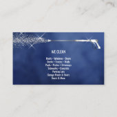 Schoonmaakbus voor de wasmachine onder druk visitekaartje (Achterkant)