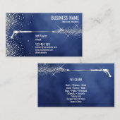 Schoonmaakbus voor de wasmachine onder druk visitekaartje (Voorkant / Achterkant)