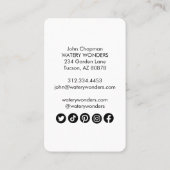 Schoonmaakconstructie waterspuiggen visitekaartje (Achterkant)