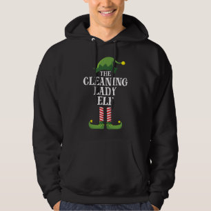 Schoonmaakdame Elf Matching Family Kerstparty Hoodie
