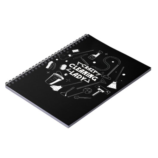 Schoonmaakdame voor de hinder notitieboek (Linkerzijde)