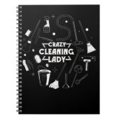 Schoonmaakdame voor de hinder notitieboek (Voorkant)