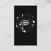 Schoonmaakdame voor de hinder visitekaartje (Voorkant)