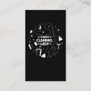 Schoonmaakdame voor de hinder visitekaartje