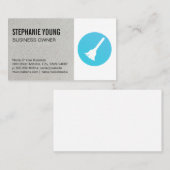 schoonmaakdienst | bezemlotion visitekaartje (Voorkant / Achterkant)