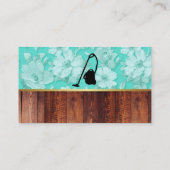 Schoonmaakdienst Bloem en Houten Paneel Visitekaartje (Achterkant)