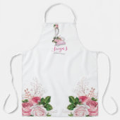 Schoonmaakdienst Bloemen Zakelijke stofzuiger Schort (Voorkant)