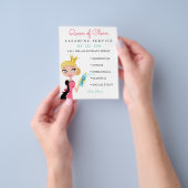 Schoonmaakdienst Blond Karakter Kroonvlucht Flyer (Hand)