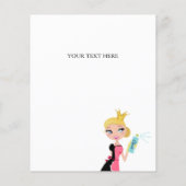 Schoonmaakdienst Blond Karakter Kroonvlucht Flyer (Achterkant)