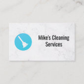 schoonmaakdienst | Broom Logo Visitekaartje (Voorkant)