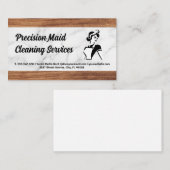 schoonmaakdienst | Classic Maid Logo Visitekaartje (Voorkant / Achterkant)
