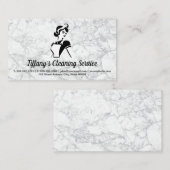schoonmaakdienst | Classic Maid Visitekaartje (Voorkant / Achterkant)