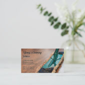 schoonmaakdienst | dienstmeisje | Duster Mop Visitekaartje (Staand voorkant)