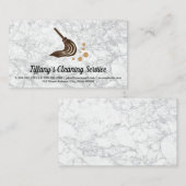 schoonmaakdienst | dienstmeisje | Mop en bubbels Visitekaartje (Voorkant / Achterkant)