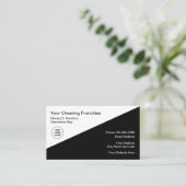 Schoonmaakdienst Franchise Visitekaartje (Staand voorkant)