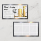 Schoonmaakdienst Icoon | Stofzuiger | Sproeifles Visitekaartje (Voorkant / Achterkant)