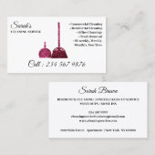 Schoonmaakdienst Janitorial sprankle Trend Visitekaartje (Voorkant / Achterkant)