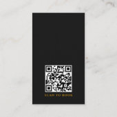 Schoonmaakdienst Logo QR Code Visitekaartje (Achterkant)