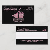 Schoonmaakdienst Maid Janitorial note Visitekaartje (Voorkant / Achterkant)