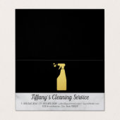 schoonmaakdienst | Maid Spray Visitekaartje (Buitenkant ongevouwen)