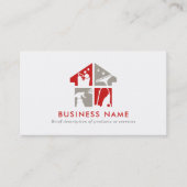 Schoonmaakdienst Modern Logo & QR Code Visitekaartje (Voorkant)